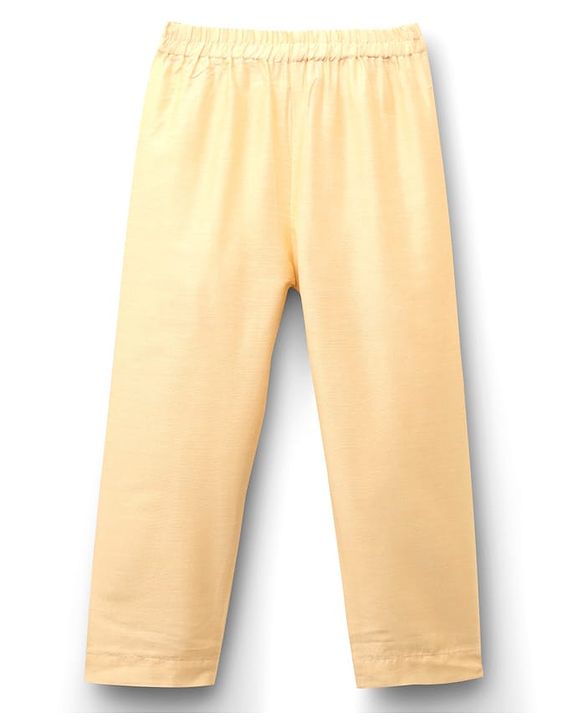 Babyhug Woven Full Sleeves Kurta Pajama Set with Sequin Detailing - Maroon