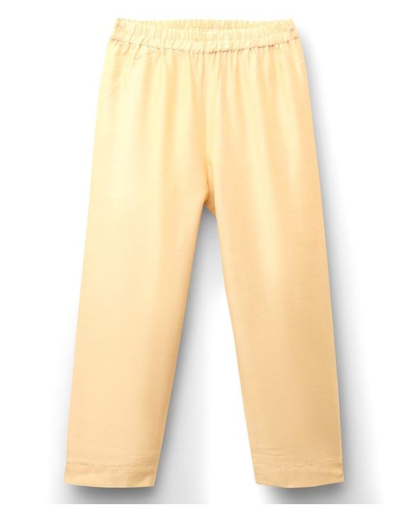 Babyhug Woven Full Sleeves Kurta Pajama Set with Sequin Detailing - Maroon