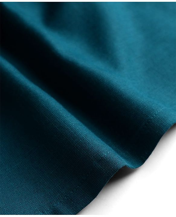 Babyhug Cotton Woven Full Sleeves Kurta Pajama Set with Brocade Jacket - Teal Blue