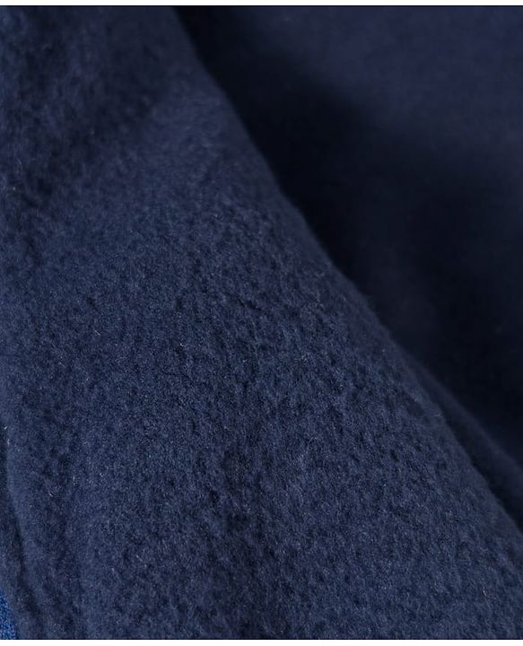 Babyhug Woven Full Sleeves Hooded Padded Jacket With Floral Print & Bow Applique - Navy Blue