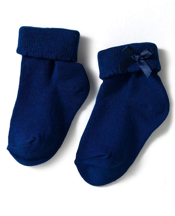 Cute Walk by Babyhug Knit Ankle Length Socks with 3D Bow Applique Pack of 3 - Multicolor