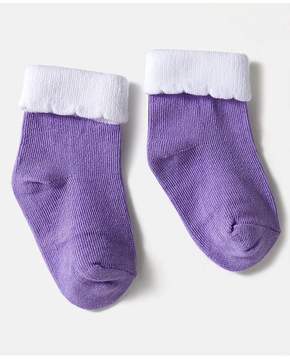 Cute Walk by Babyhug Knit Ankle Length Socks with 3D Bow Applique Pack of 3 - Multicolor