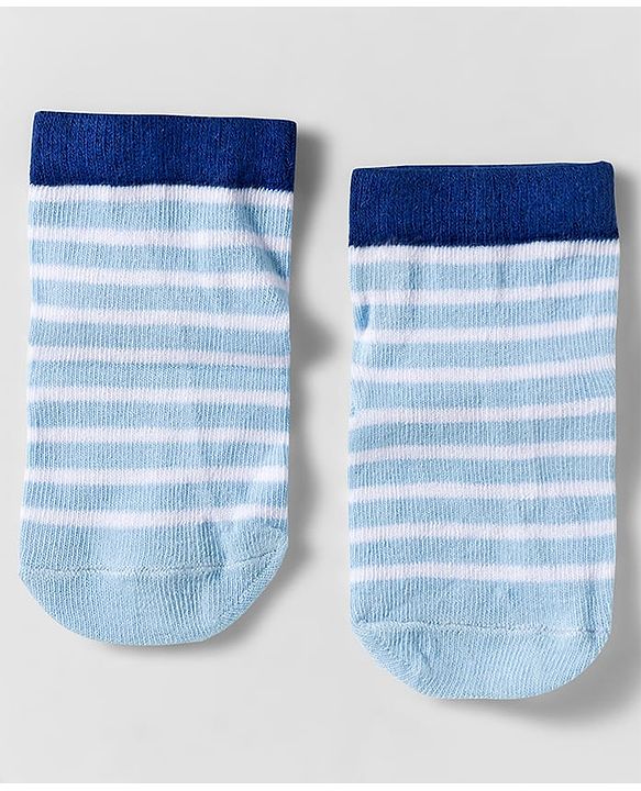 Cute Walk by Babyhug Knit Anti Bacterial Ankle Length Socks With Animal Design Pack of 3 - Multicolor