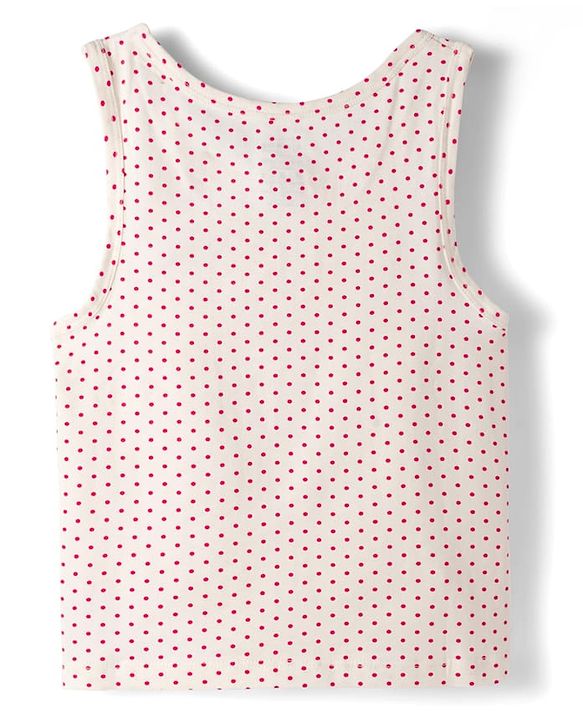 Pine Kids Knit Sleeveless Vests With Polka Dots Print Pack Of 3 (Colour May Vary)