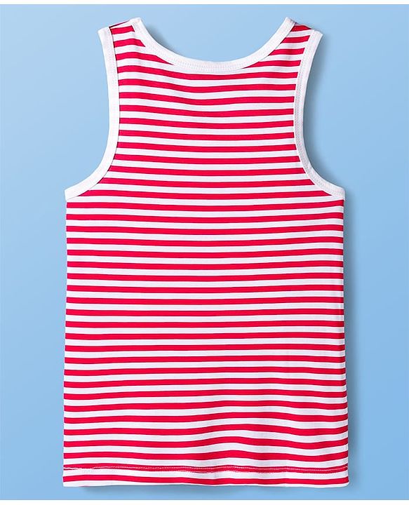 Pine Kids Cotton Knit Sleeveless Vests With Stripes & Gamer Text Print Pack Of 3 (Colour May Vary)