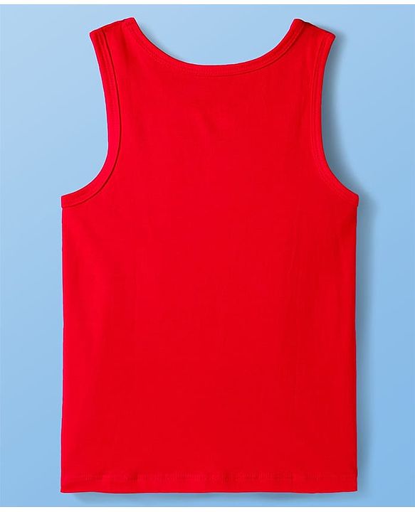 Pine Kids Cotton Knit Sleeveless Vests With Stripes & Gamer Text Print Pack Of 3 (Colour May Vary)