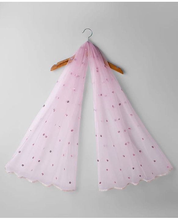 Babyhug Georgette Woven Frill Sleeves Choli Lehenga Set with Dupatta Embroidery & Sequin Detailing - Pink