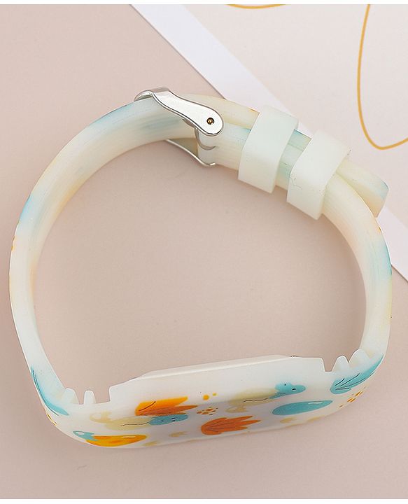 Babyhug Free Size Digital Watch with Baby Dino Print - Multicolor