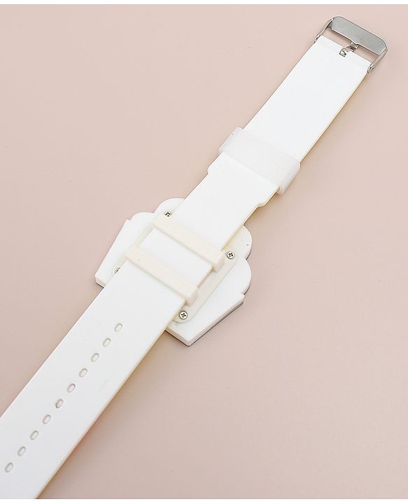 Babyhug Free Size Digital Watch with Cupcake Print - Yellow