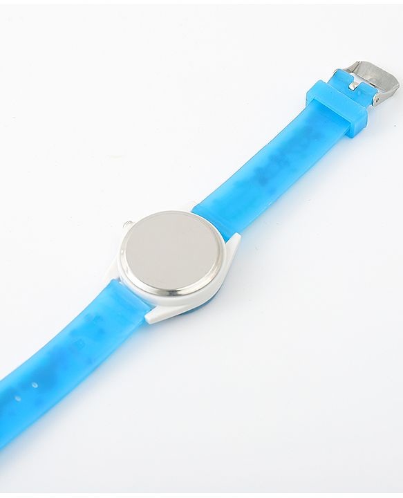 Babyhug Free Size Analog Watch with Car Print - White & Black