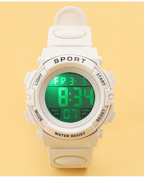 Babyhug Free Size Solid Digital Watch - Black
