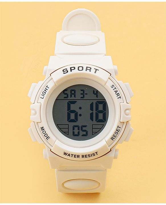 Babyhug Free Size Solid Digital Watch - Black