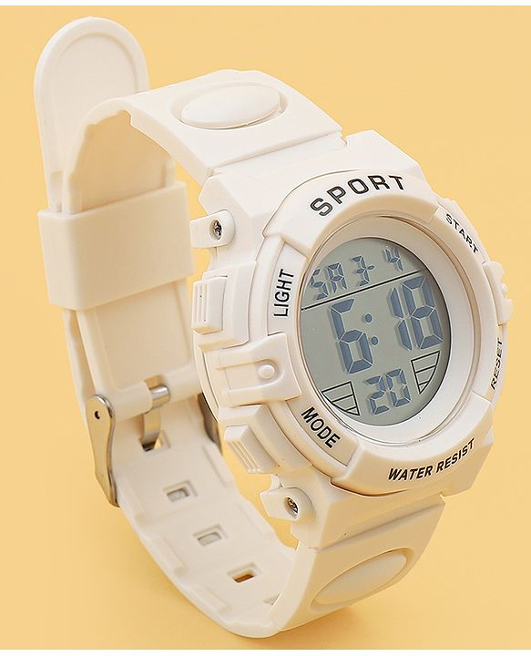 Babyhug Free Size Solid Digital Watch - Black