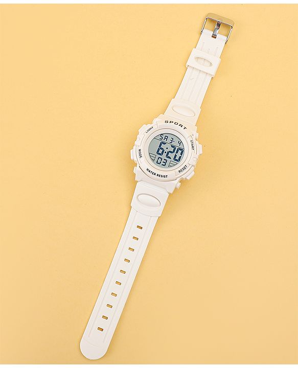 Babyhug Free Size Solid Digital Watch - Black