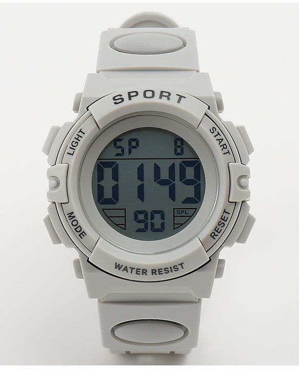 Babyhug Free Size Solid Digital Watch - Black