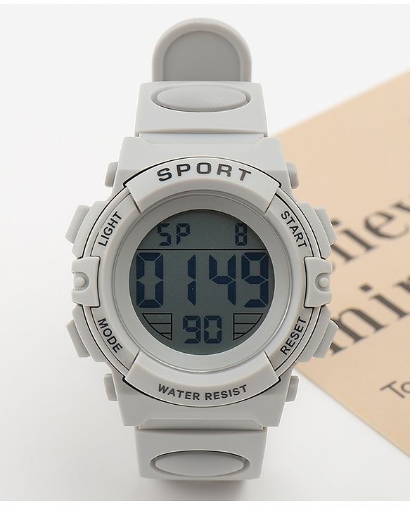 Babyhug Free Size Solid Digital Watch - Black