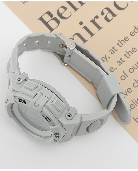 Babyhug Free Size Solid Digital Watch - Black