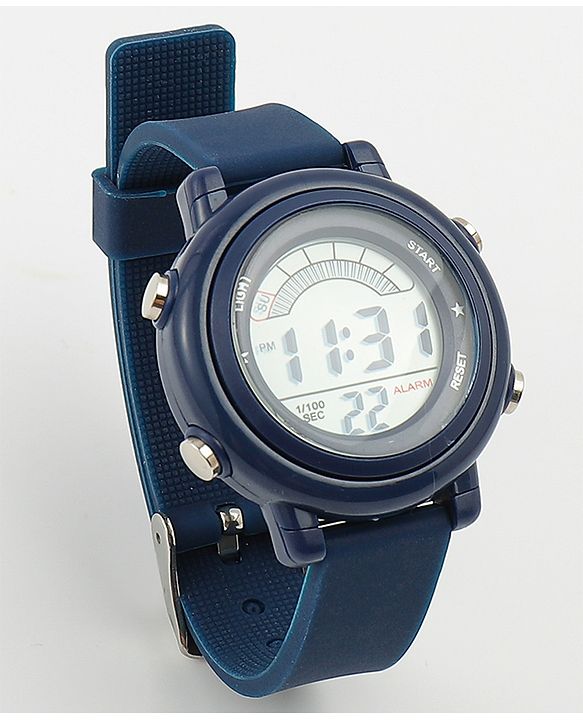 Babyhug Free Size Digital Watch - Navy Blue