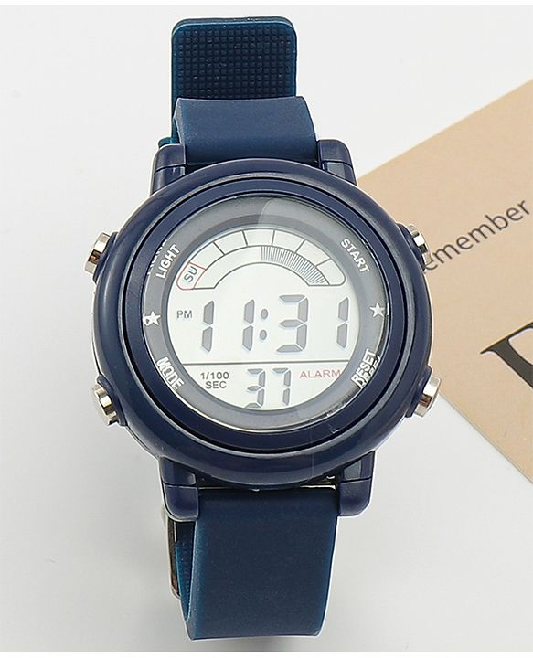 Babyhug Free Size Digital Watch - Navy Blue