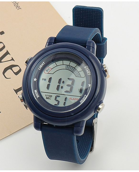Babyhug Free Size Digital Watch - Navy Blue