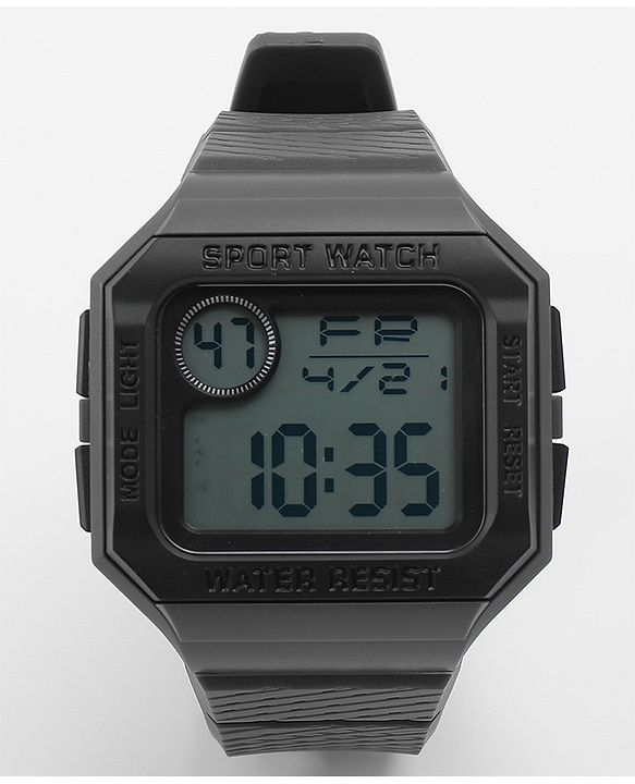 Babyhug Free Size Digital Watch - Dark Grey