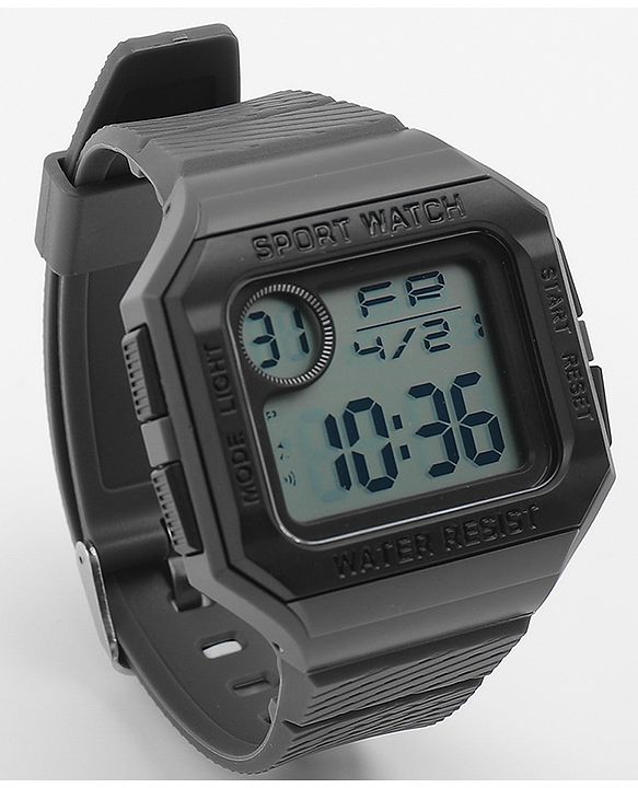 Babyhug Free Size Digital Watch - Dark Grey