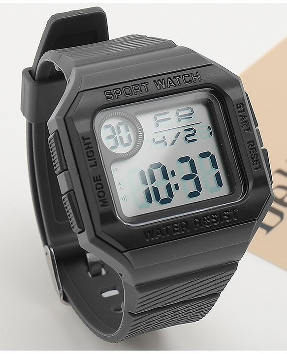 Babyhug Free Size Digital Watch - Dark Grey