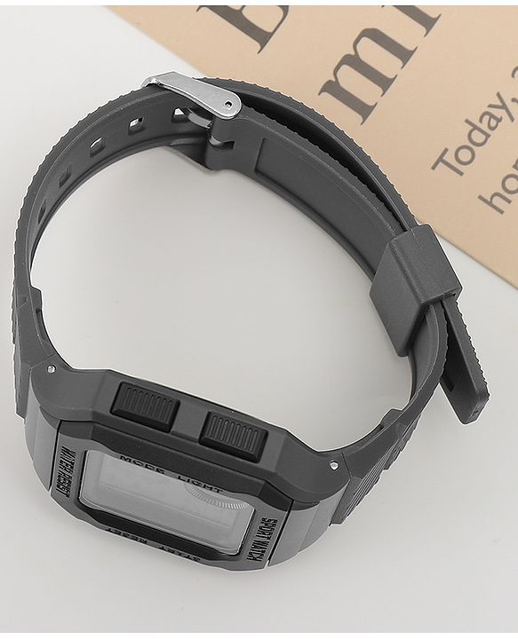Babyhug Free Size Digital Watch - Dark Grey