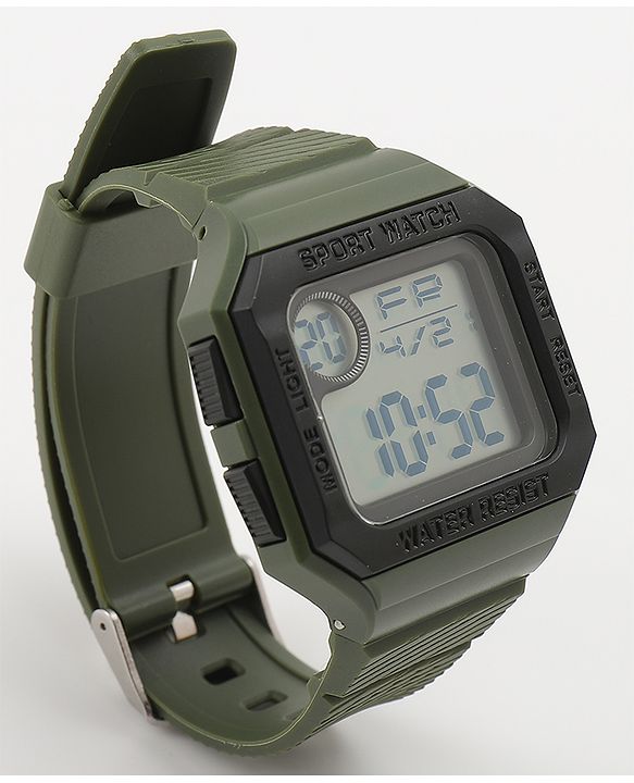Babyhug Free Size Digital Watch - Dark Grey