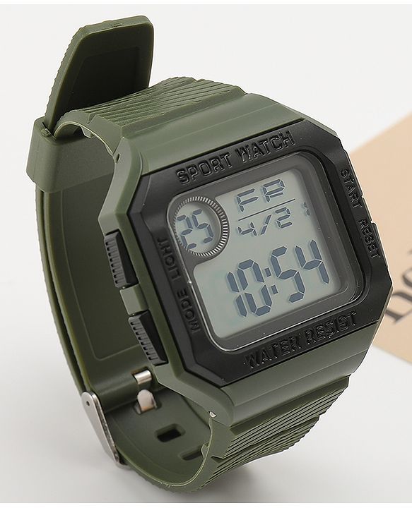 Babyhug Free Size Digital Watch - Dark Grey