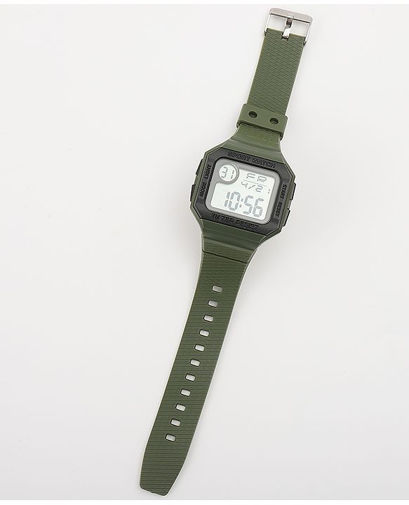Babyhug Free Size Digital Watch - Dark Grey