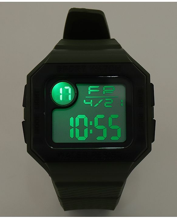 Babyhug Free Size Digital Watch - Dark Grey