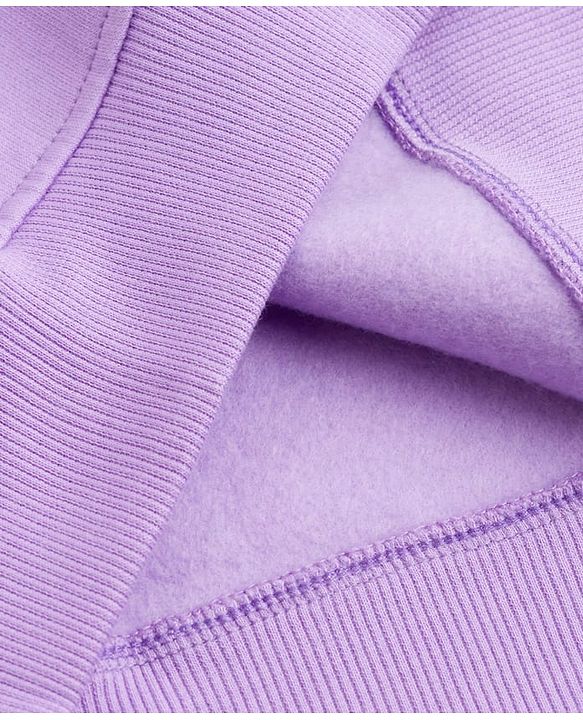 Pine Kids Cotton Knit Full Sleeves Solid Color Cut & Sew Pullover Sweatshirt -  Lavender & Blue