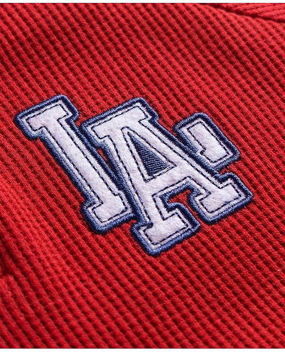 Babyhug Waffle Knit Premium Light Gauge Terry Full Raglan Sleeves Hooded  T-Shirt & Lounge Pant Set With Text Print - Maroon