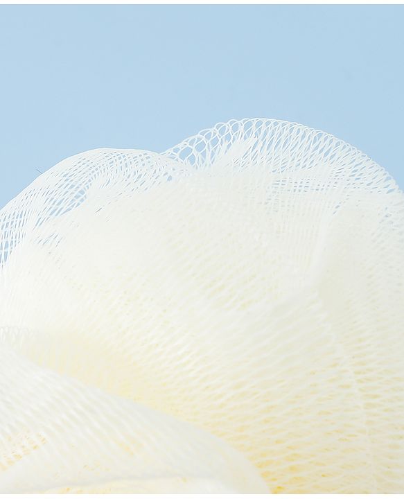 Babyhug Bath Sponge/Loofah with Ducky Applique - Beige