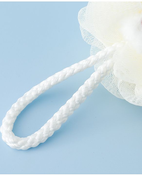 Babyhug Bath Sponge/Loofah with Ducky Applique - Beige