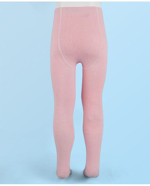 Cute Walk By Babyhug Antibacterial Footed Solid Color Tights - Pink