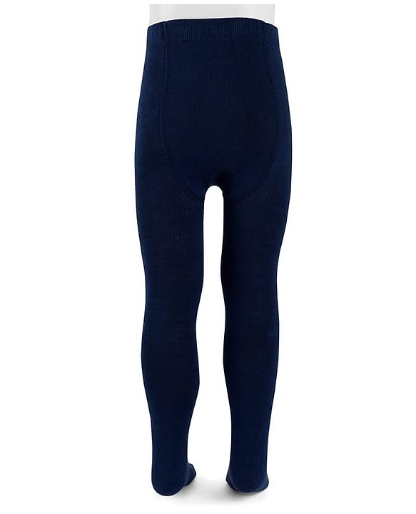 Cute Walk By Babyhug Antibacterial Footed Solid Color Tights - Navy Blue