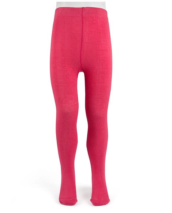 Cute Walk By Babyhug Antibacterial Footed Solid Color Tights - Pink