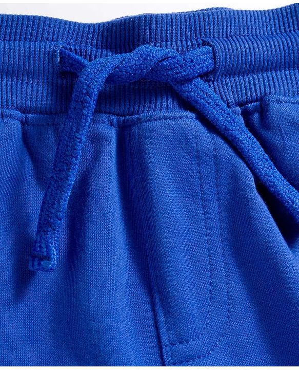 Pine Kids Knit Full Length Text Printed Lounge Pant With Cut & Sew Design - Navy Blue