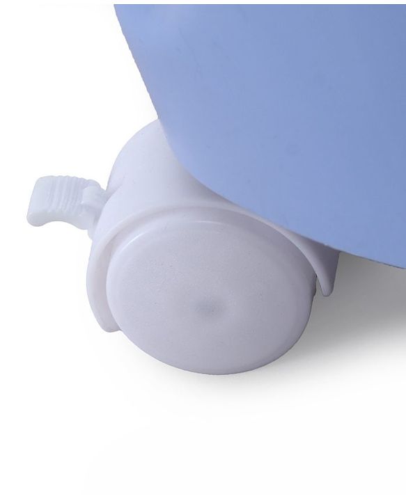 Babyhug 3 Layer Storage Organiser with Rabbit Face - Blue| Detachable Baskets| Wheels with Lock| Plug N Play Assembly| Stationery, Toys &  Clothes Storage| Rounded Edges