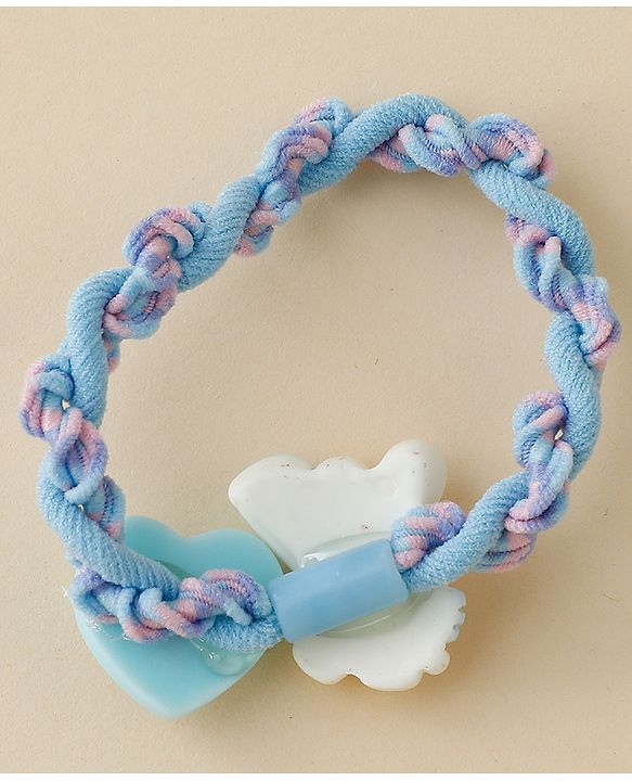 Babyhug Hair Pins And Clips  With Bunny Applique Free Size - Light Blue