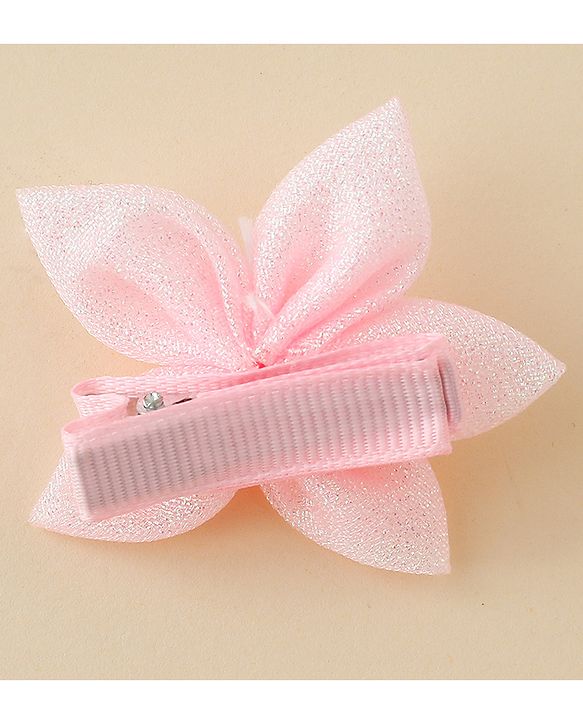 Babyhug Free Size Bow & Butterfly Clips Set of 10 - Light Blue