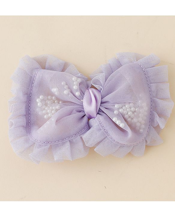 Babyhug Free Size Floral & Bow Applique Hair Accessories Combo Sets - Pink