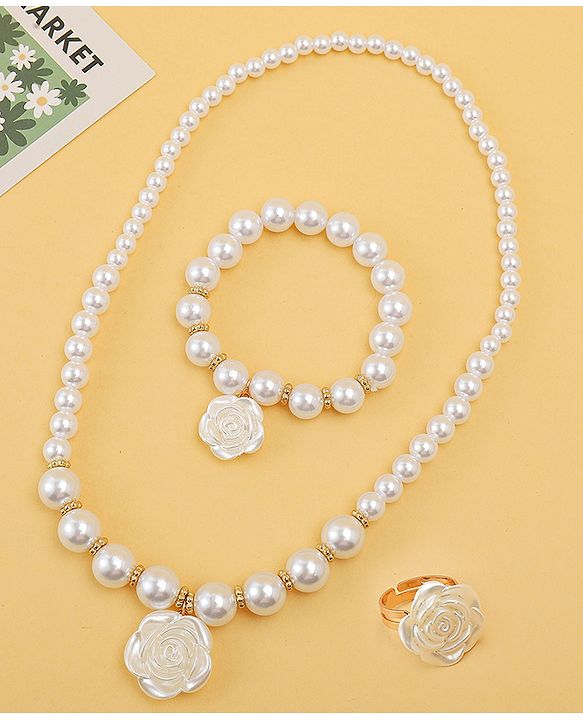 Babyhug Jewellery Set Free Size - White
