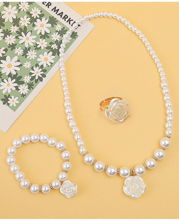 Babyhug Jewellery Set Free Size - White