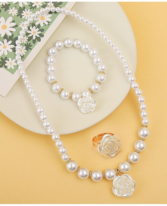 Babyhug Jewellery Set Free Size - White