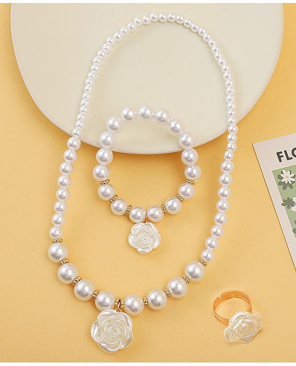 Babyhug Jewellery Set Free Size - White