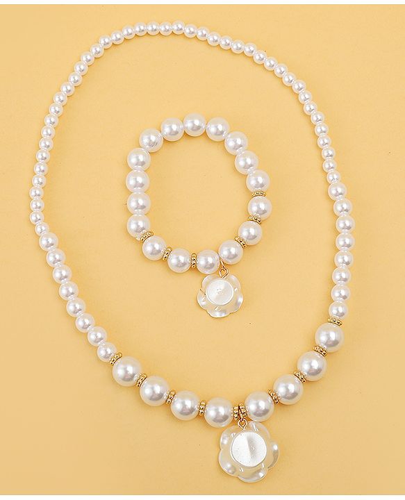 Babyhug Jewellery Set Free Size - White