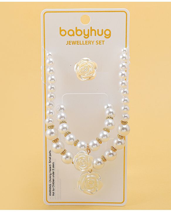 Babyhug Jewellery Set Free Size - White